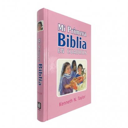 Mi Primera Biblia en Cuadros rosado