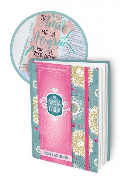 Biblia NVI Diario Personal Verde Margen ancho