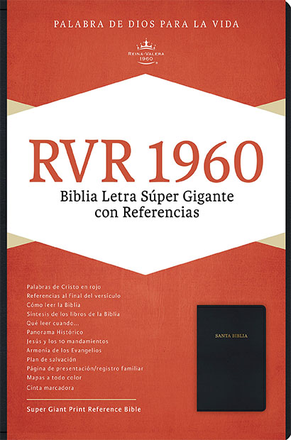 Biblia Letra Super Gigante Con Referencias Negro